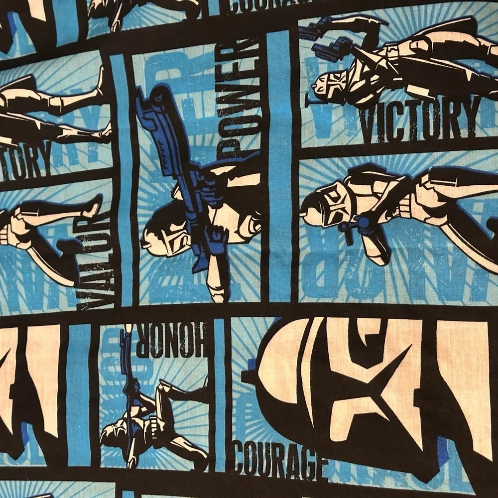 NWOT Star Wars Curtains Drapes 2 Panels Tiebacks StormTroopers print 42